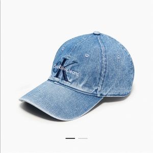 Denim Monogram Calvin Klein Logo Cap